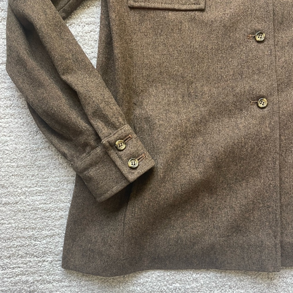 Pendleton Brown Utility Jacket Wool Blend - image 2